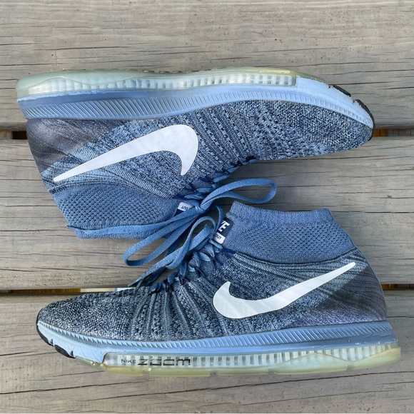Nike Zoom All Out Flyknit Ocean Fog shoes size 9.5 - Picture 14 of 16